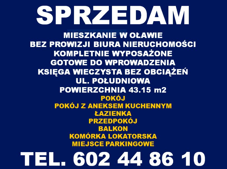 Mieszkanie Oława