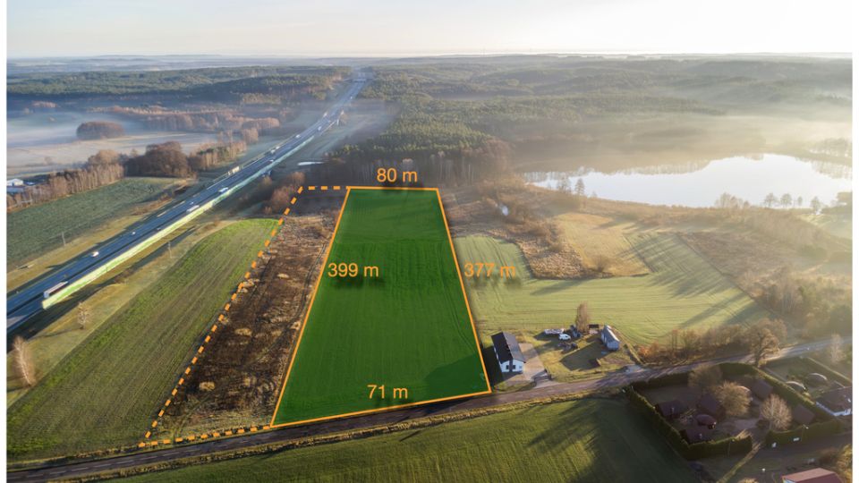 Działka inwestycyjna Lubrza
