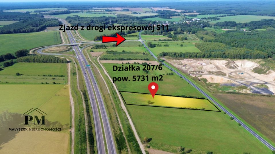 Działka rolna Kłanino