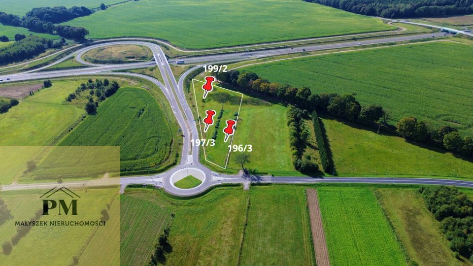 Działka inwestycyjna Kłanino