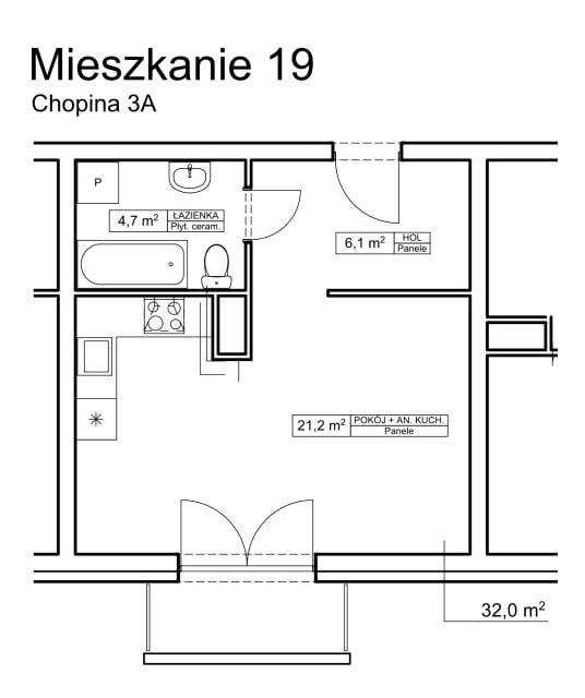 Mieszkanie Centrum, ul. Chopina 3