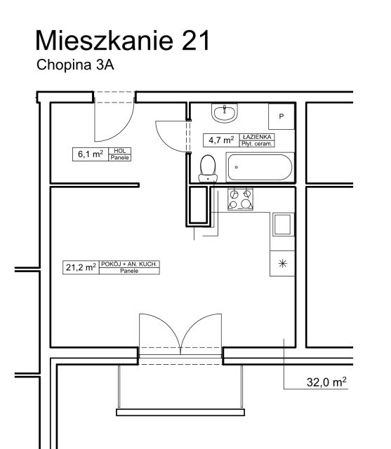 Mieszkanie Centrum, ul. Chopina 3