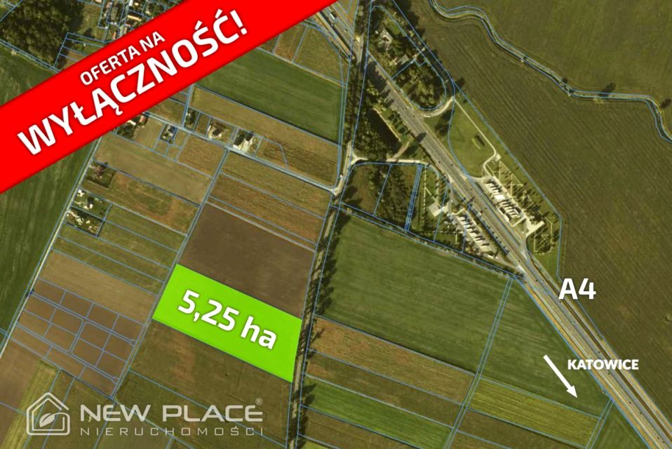 Działka przemysłowa Krajków