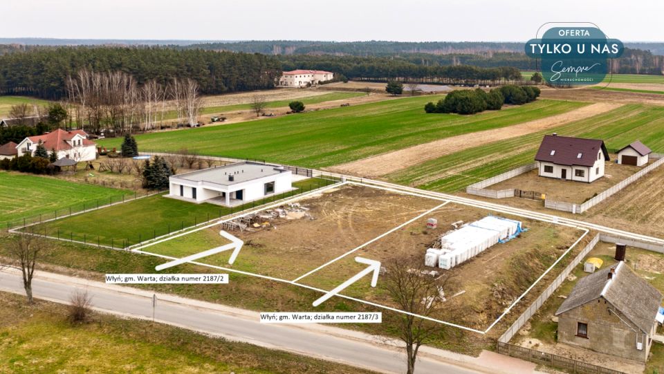 Działka przy lesie