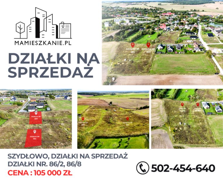 Działka budowlana Szydłowo