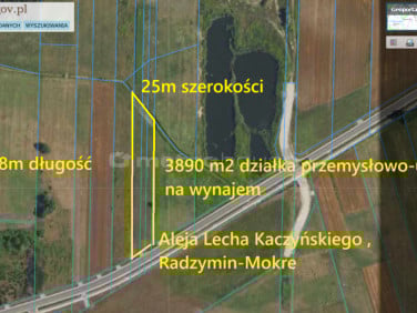 Działka inwestycyjna Mokre
