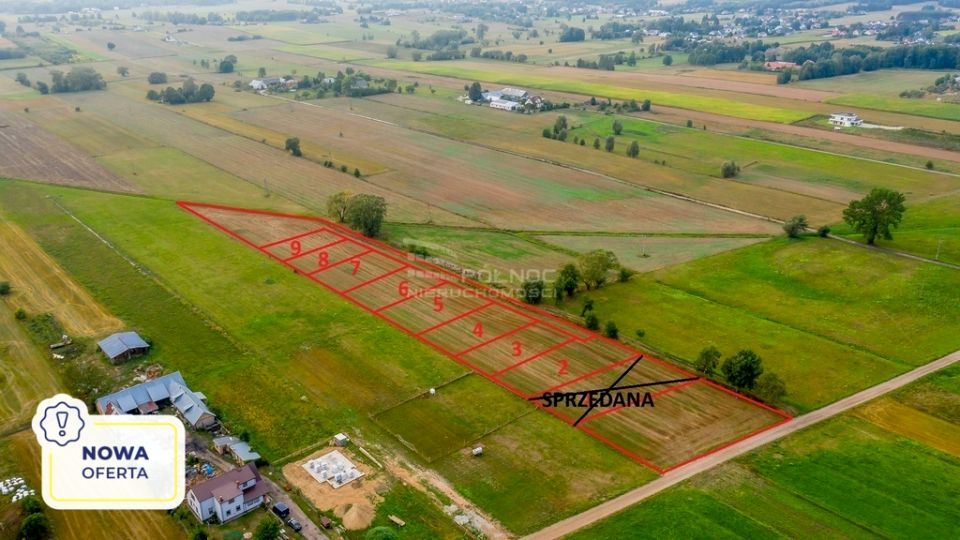 Działka przy lesie