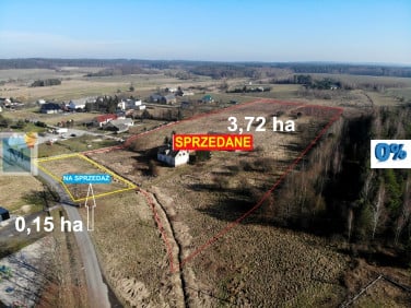 Działka przy lesie