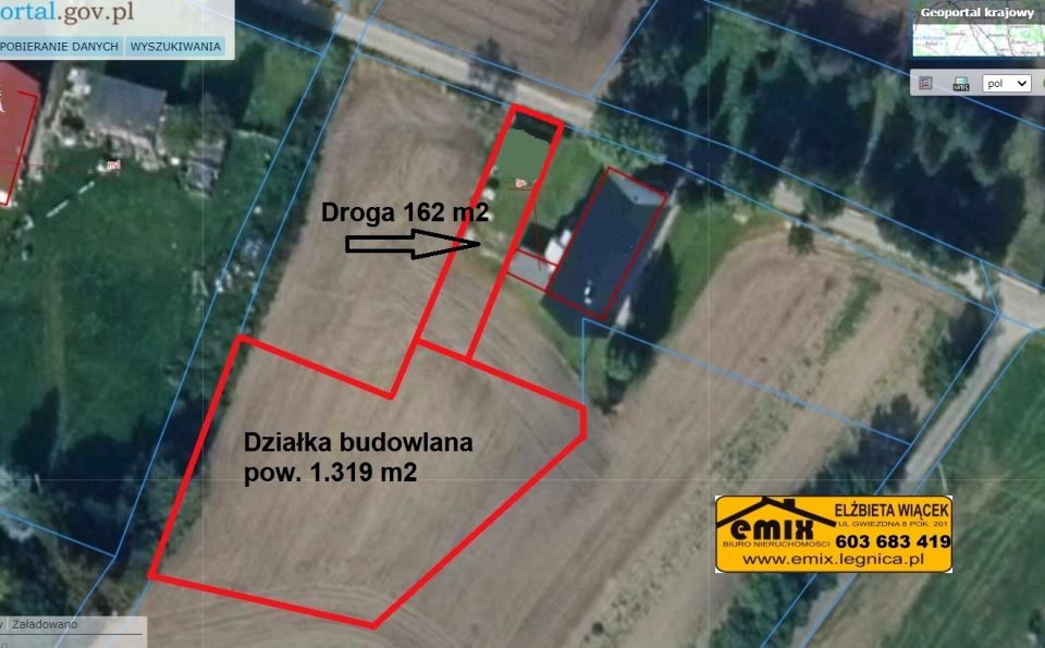 Działka budowlana Złotoryja
