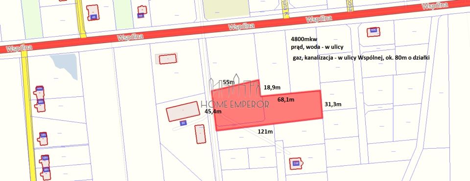 Pusta działka Duchnów