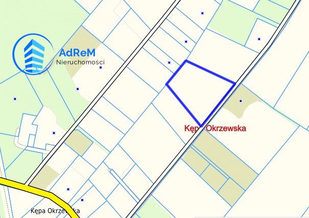 Działka rolna Kępa Okrzewska