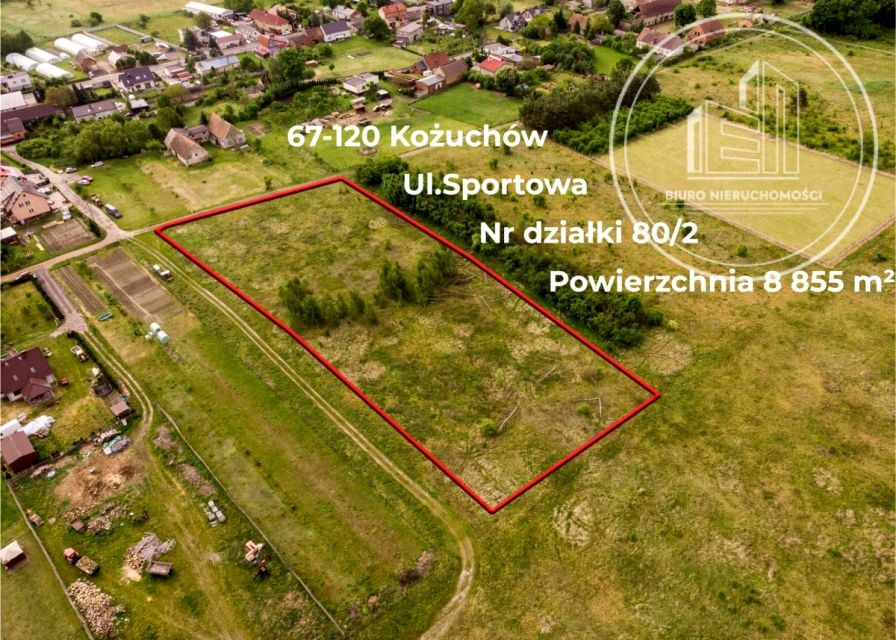 Działka rolna Kożuchów