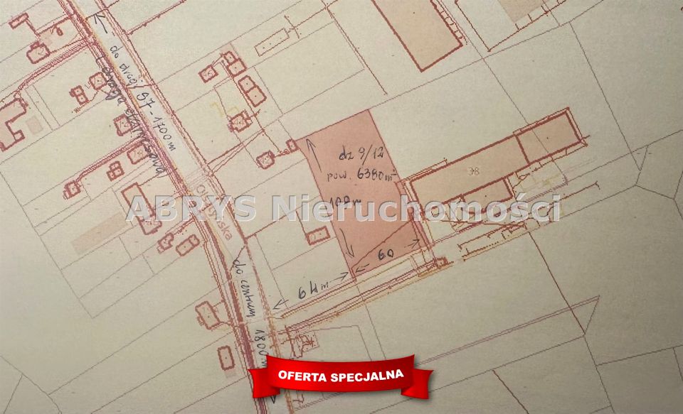Działka inwestycyjna Nidzica
