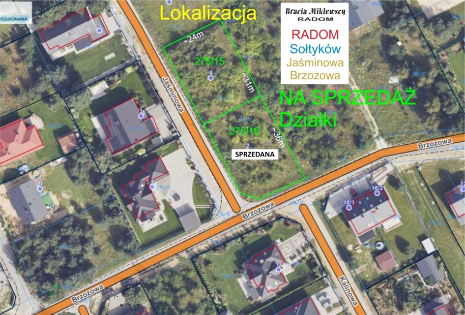 Działka budowlana Sołtyków