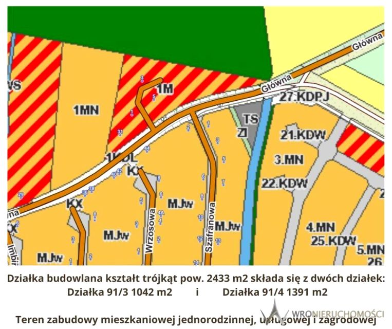 Działka budowlana Krzeptów