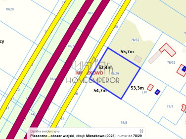 Pusta działka Mieszkowo