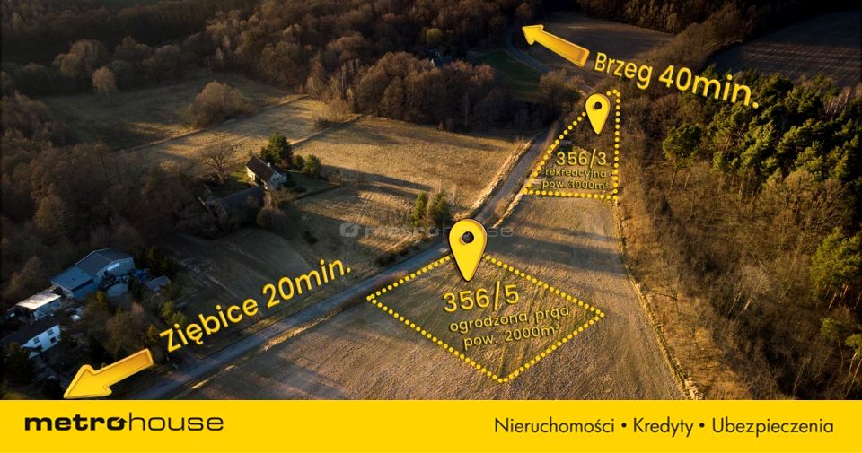 Działka przy lesie