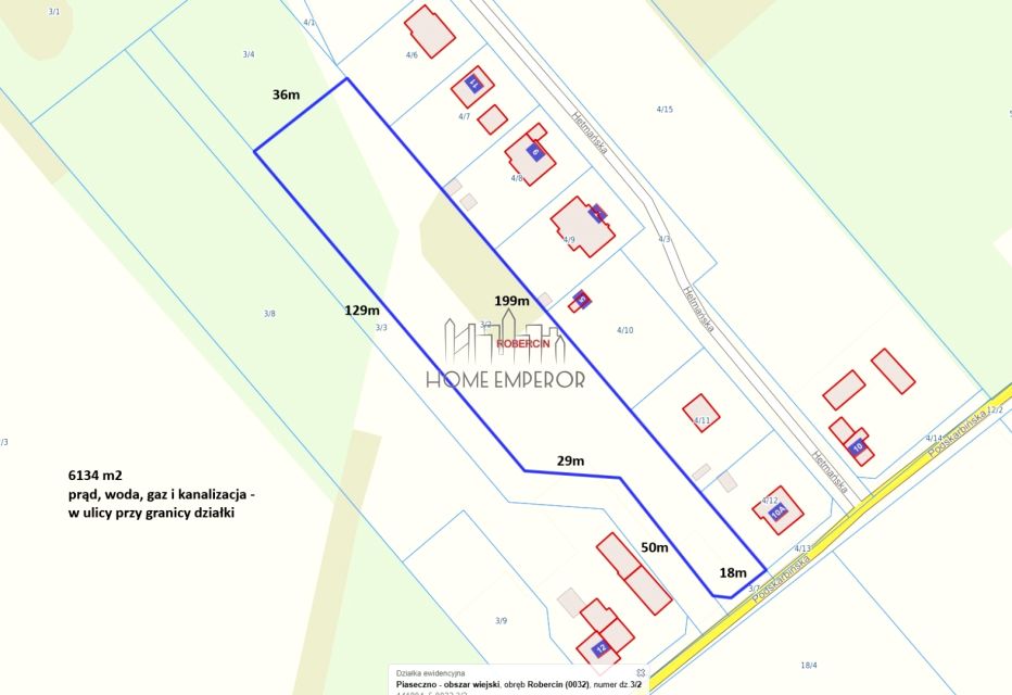 Działka budowlana Robercin