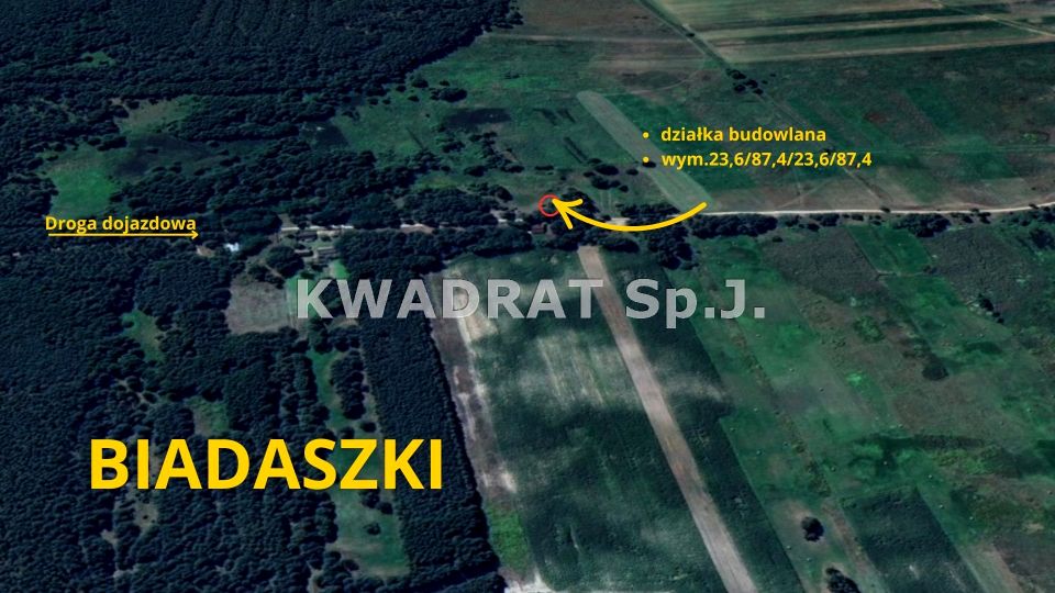 Pusta działka Biadaszki