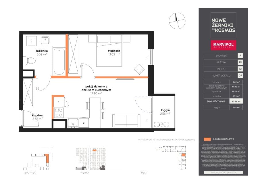 Mieszkanie Leśnica, ul. Kosmonautów
