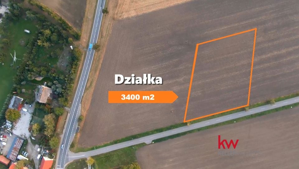 Działka usługowa Rolantowice