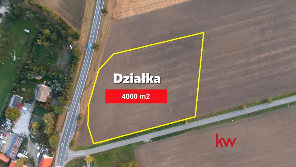 Działka usługowa Rolantowice