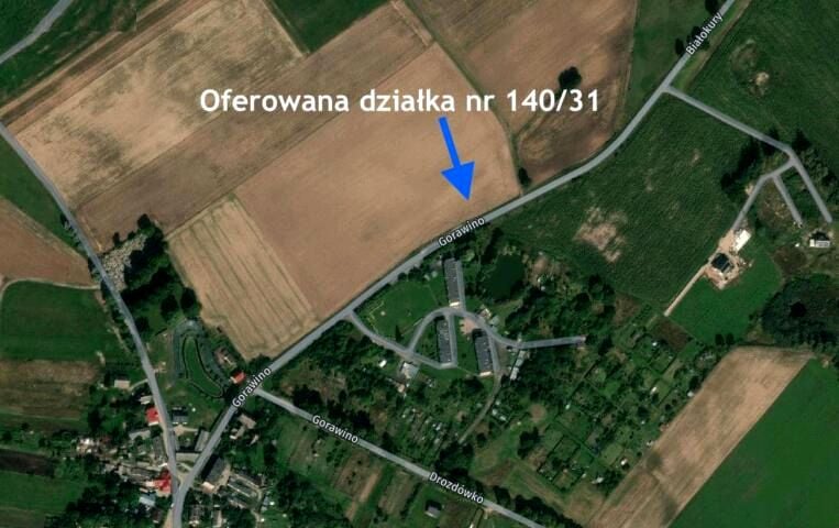 Działka budowlana Gorawino