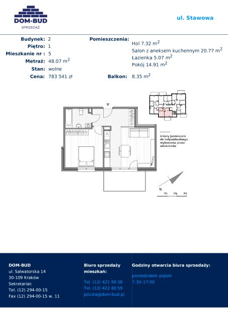 Mieszkanie Bronowice Wielkie, ul. Stawowa 242 i 242a