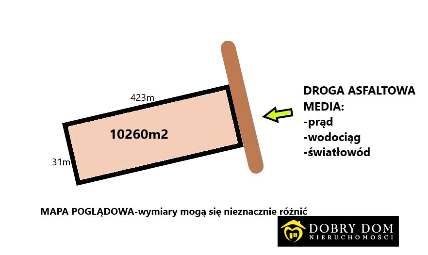 Działka rolna Wierzchlesie