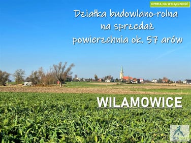 Działka budowlano-rolna Wilamowice