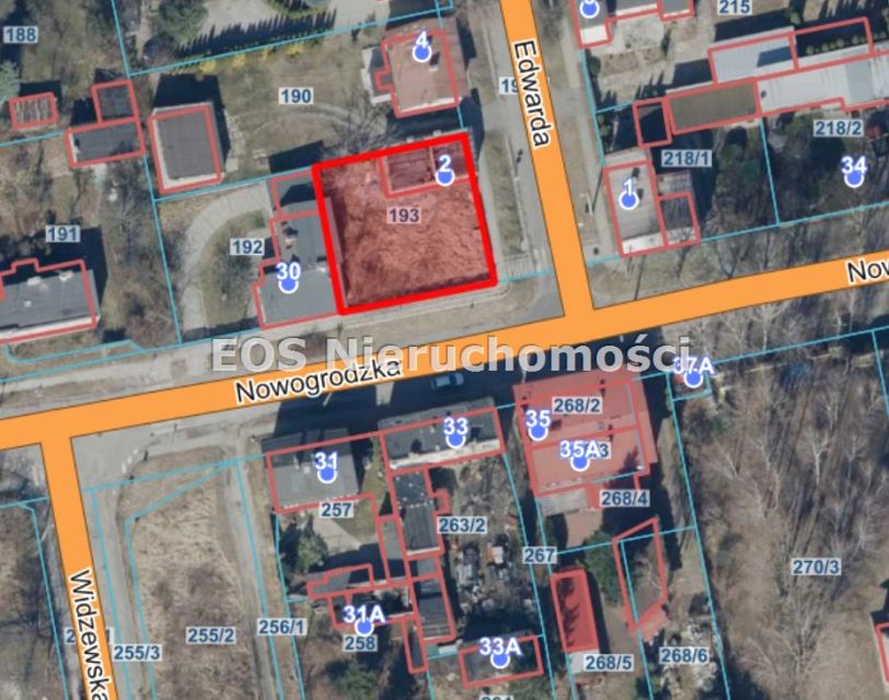 Zabudowana działka Łódź