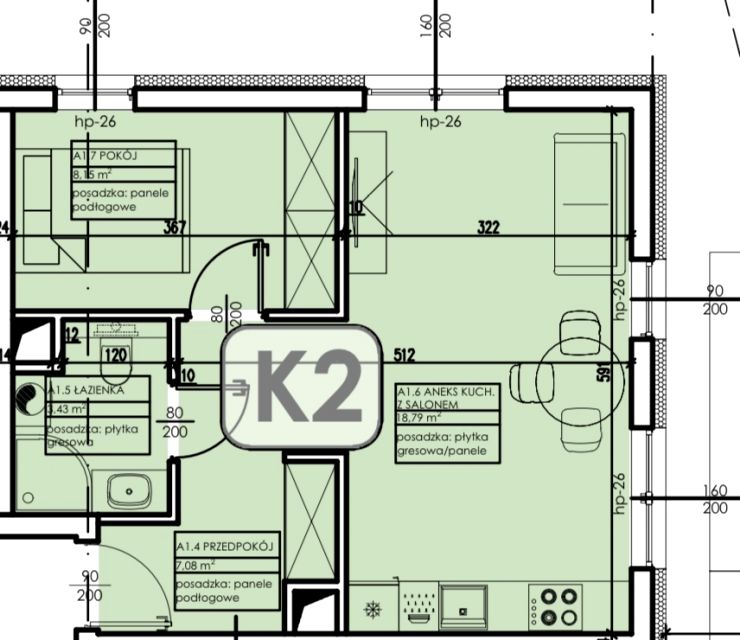 Mieszkanie Rzędzin, ul. Bł. Karoliny