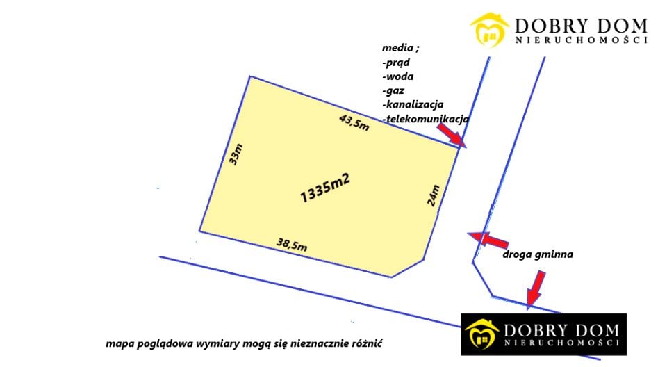 Działka budowlana Księżyno