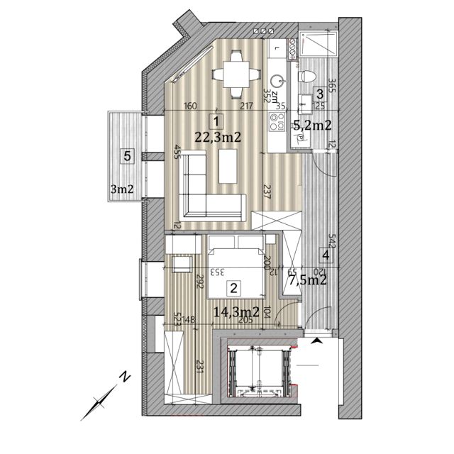 Mieszkanie Centrum, pl. Plac Grunwaldzki 2