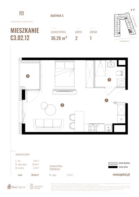 Mieszkanie Słoneczne, ul. Rejtana 3