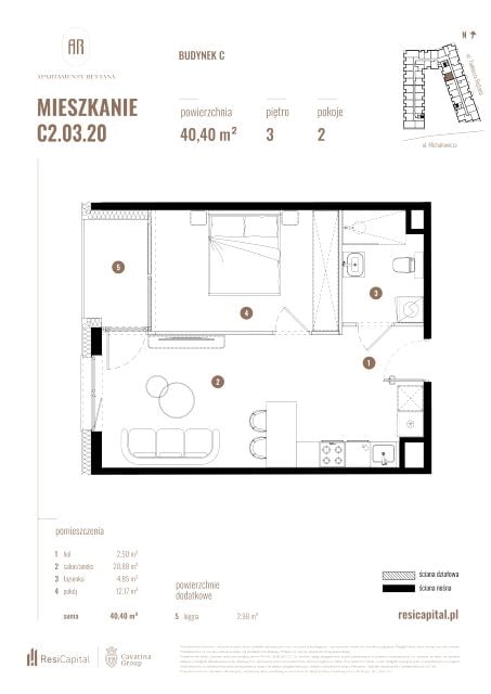 Mieszkanie Słoneczne, ul. Rejtana 3