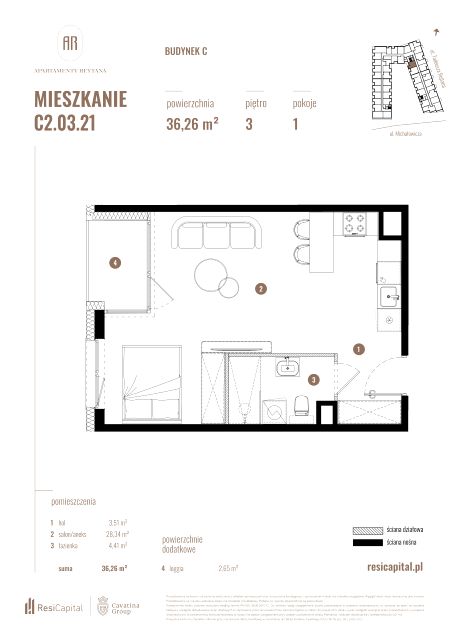 Mieszkanie Słoneczne, ul. Rejtana 3