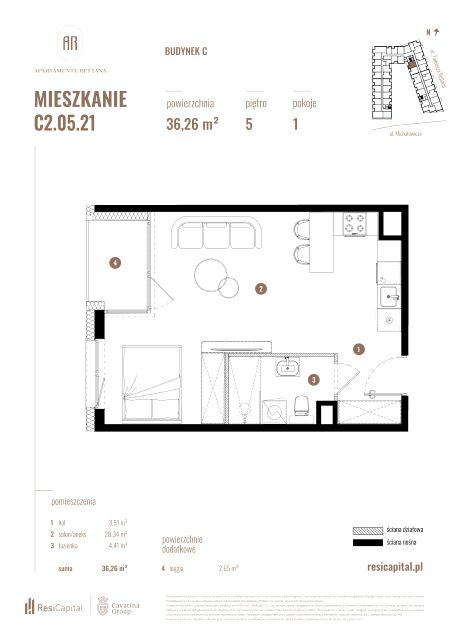 Mieszkanie Słoneczne, ul. Rejtana 3
