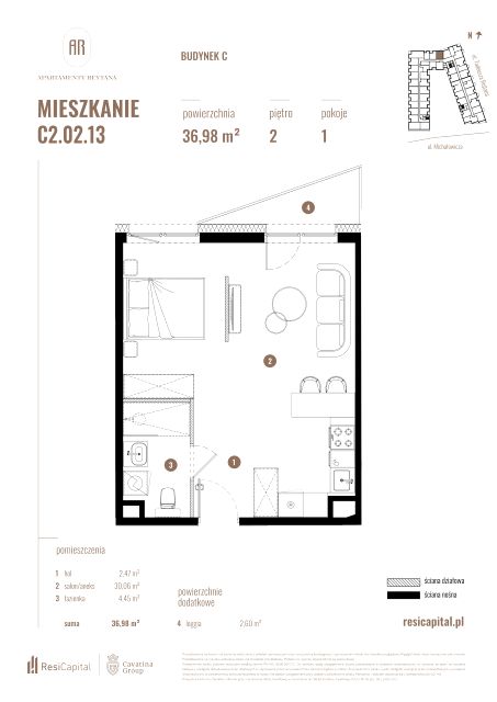 Mieszkanie Słoneczne, ul. Rejtana 3