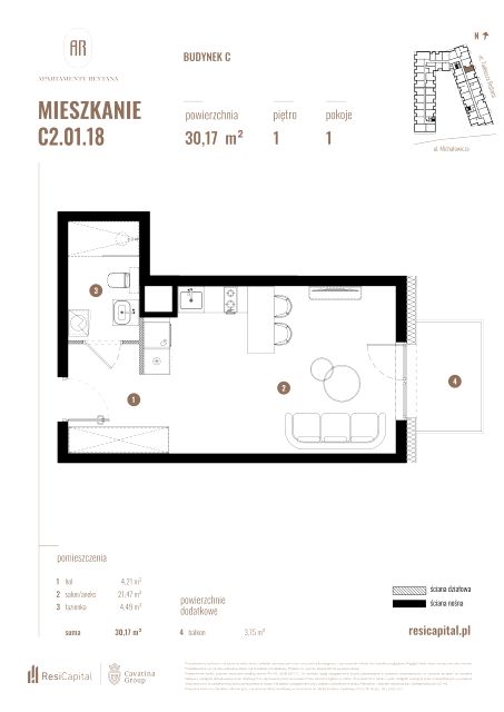 Mieszkanie Słoneczne, ul. Rejtana 3