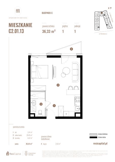 Mieszkanie Słoneczne, ul. Rejtana 3