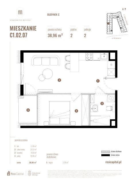 Mieszkanie Słoneczne, ul. Rejtana 3