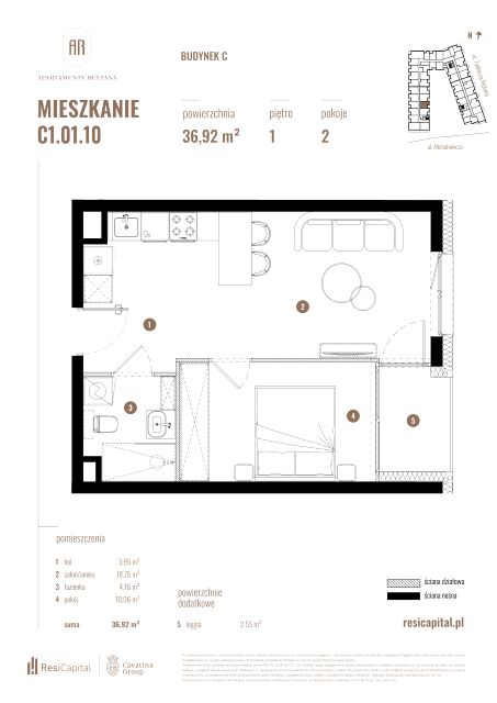 Mieszkanie Słoneczne, ul. Rejtana 3