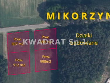 Działka inwestycyjna Mikorzyn