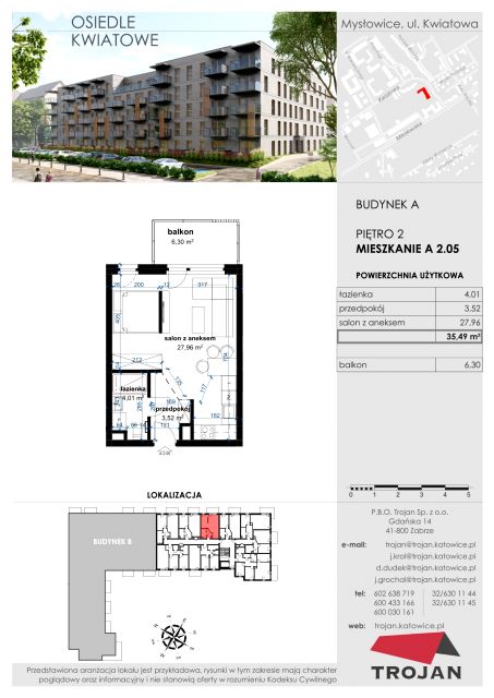 Mieszkanie Janów Miejski-Ćmok, ul. Kwiatowa