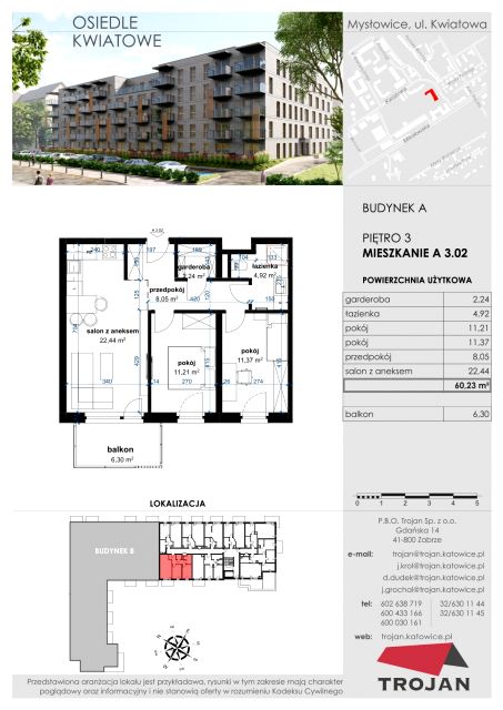 Mieszkanie Janów Miejski-Ćmok, ul. Kwiatowa