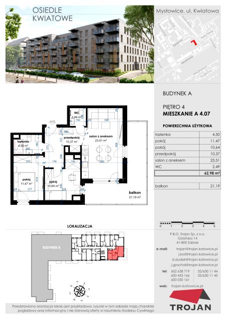 Mieszkanie Janów Miejski-Ćmok, ul. Kwiatowa