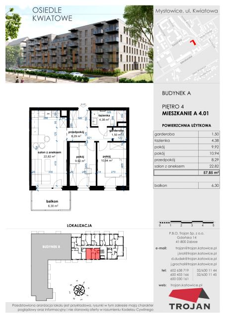 Mieszkanie Janów Miejski-Ćmok, ul. Kwiatowa