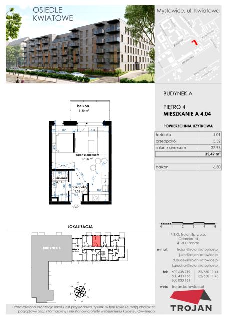 Mieszkanie Janów Miejski-Ćmok, ul. Kwiatowa