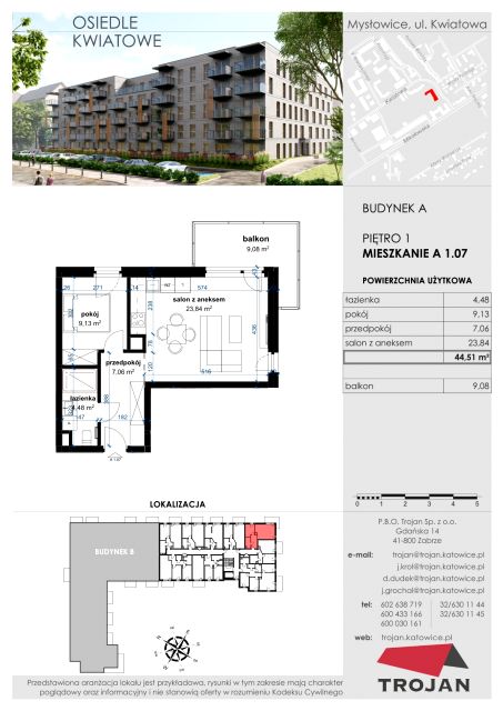 Mieszkanie Janów Miejski-Ćmok, ul. Kwiatowa